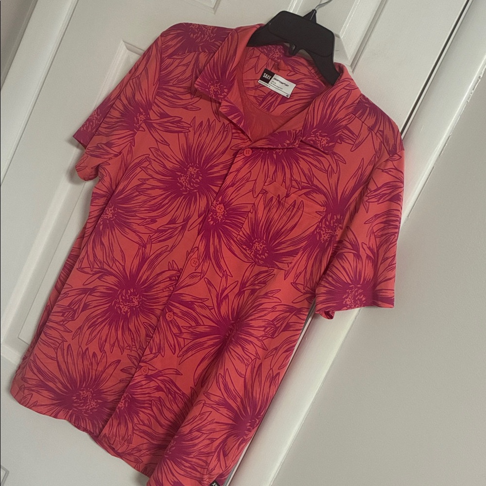 SAXX droptemp dry button down shirt